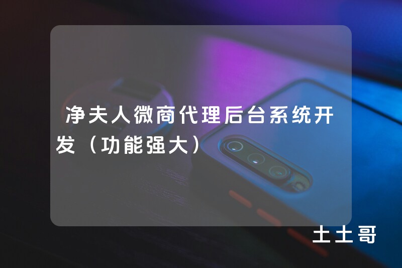 净夫人微商代理后台系统开发(功能强大) 净夫人微商代理后台系统开发(功能强大)