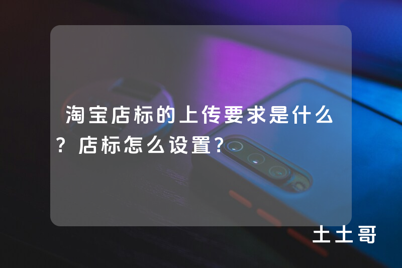 淘宝店标的上传要求是什么?店标怎么设置? 淘宝店标的上传要求是什么?店标怎么设置?