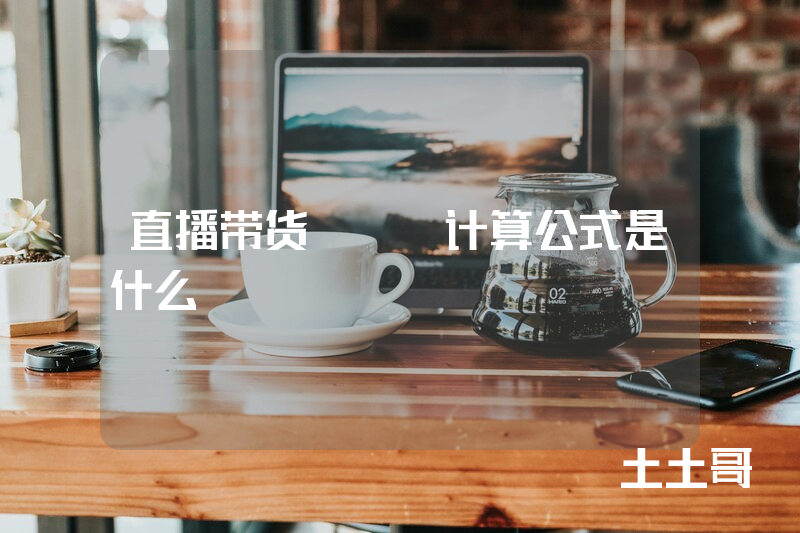 直播带货roi计算公式是什么 直播带货roi计算公式是什么