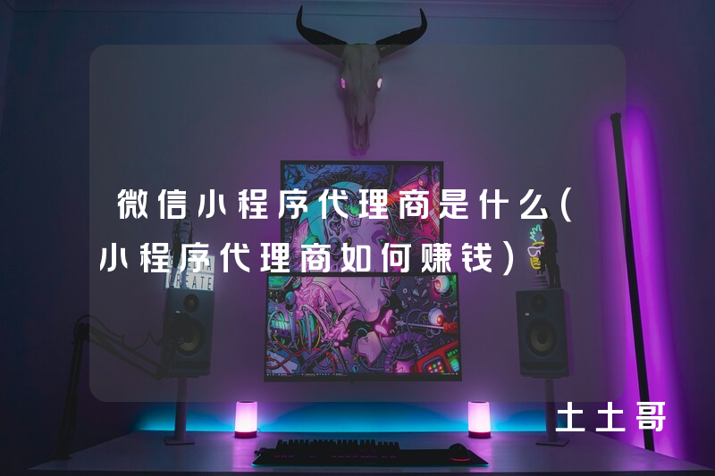 微信小程序代理商是什么(小程序代理商如何赚钱) 微信小程序代理商是什么(小程序代理商如何赚钱)