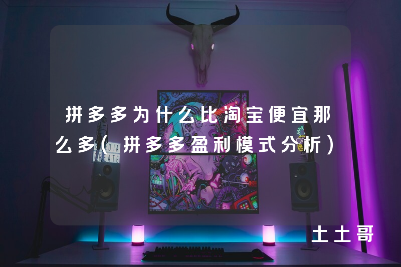 拼多多为什么比淘宝便宜那么多(拼多多盈利模式分析) 拼多多为什么比淘宝便宜那么多(拼多多盈利模式分析)