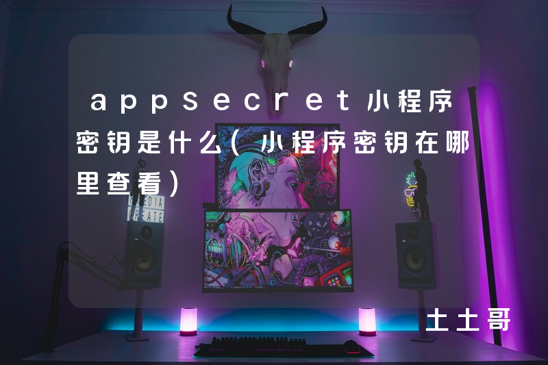 appsecret小程序密钥是什么(小程序密钥在哪里查看) appsecret小程序密钥是什么(小程序密钥在哪里查看)