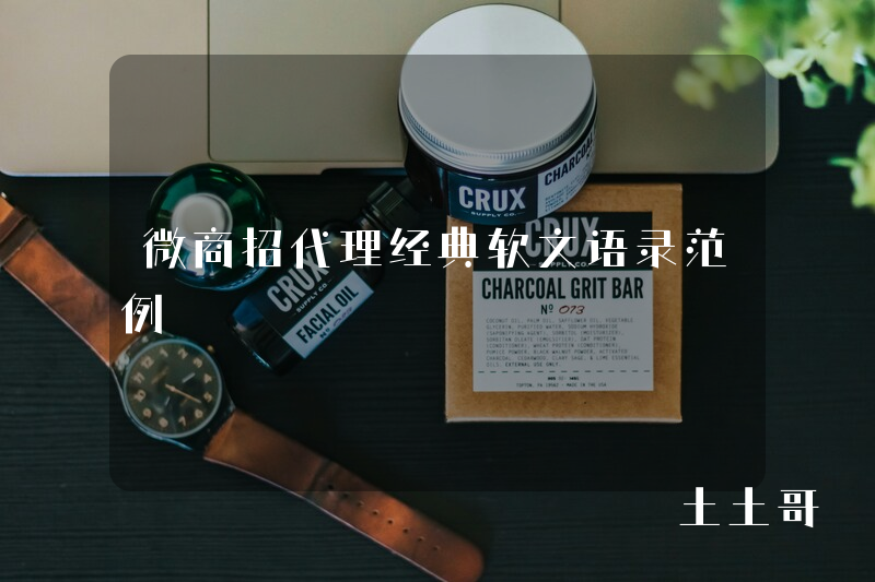 微商招代理经典软文语录范例 微商招代理经典软文语录范例