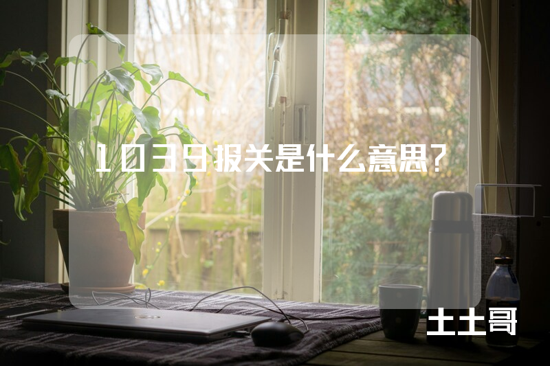 1039报关是什么意思? 1039报关是什么意思?