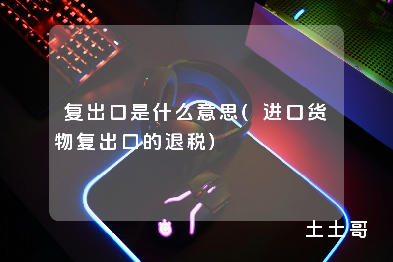 复出口是什么意思(进口货物复出口的退税) 复出口是什么意思(进口货物复出口的退税)