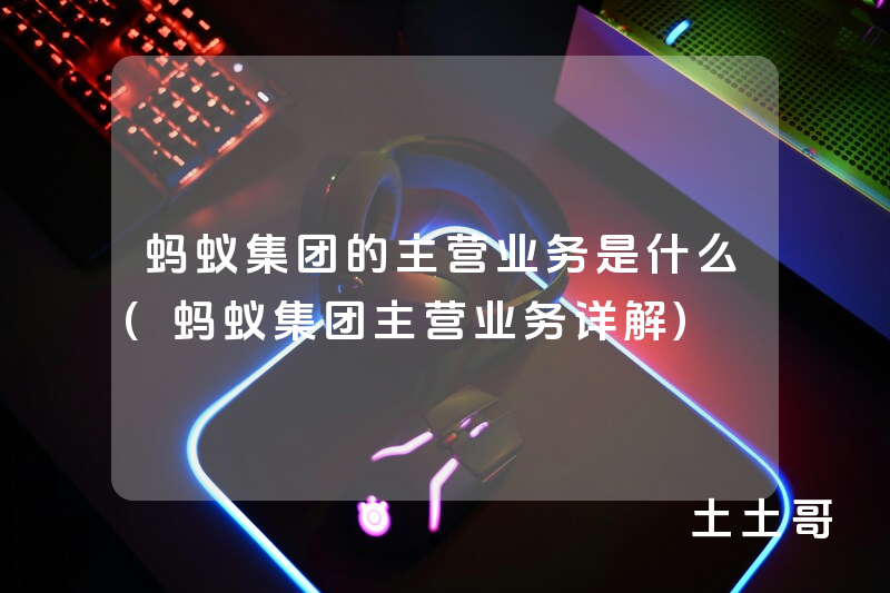 蚂蚁集团的主营业务是什么(蚂蚁集团主营业务详解) 蚂蚁集团的主营业务是什么(蚂蚁集团主营业务详解)