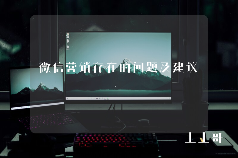 微信营销存在的问题及建议 微信营销存在的问题及建议