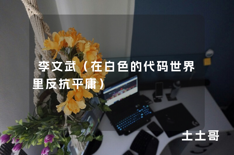 李文武(在白色的代码世界里反抗平庸) 李文武(在白色的代码世界里反抗平庸)