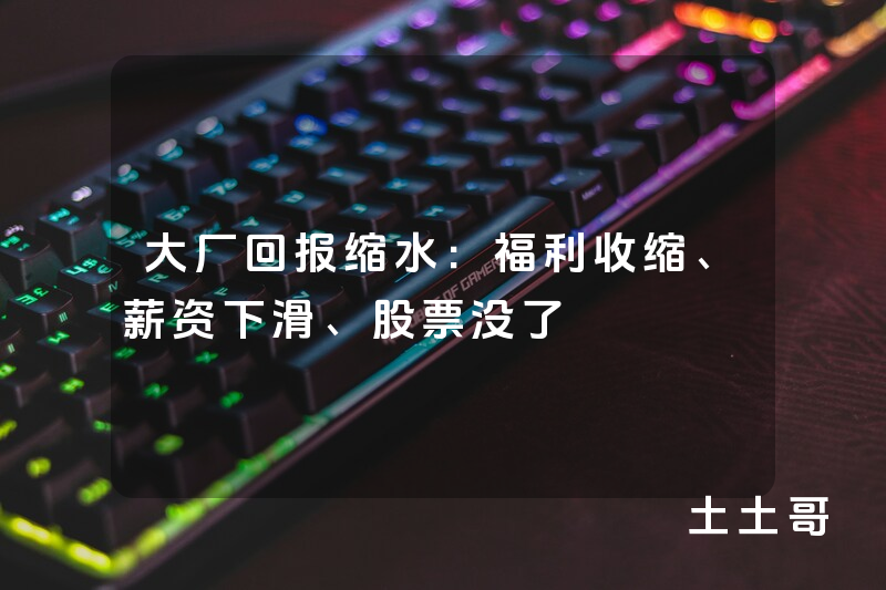 大厂回报缩水:福利收缩、薪资下滑、股票没了 大厂回报缩水:福利收缩、薪资下滑、股票没了