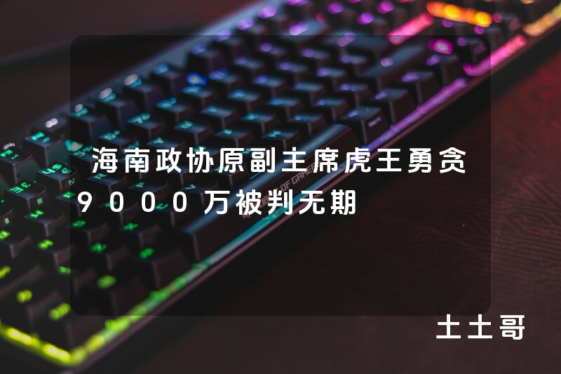 海南政协原副主席虎王勇贪9000万被判无期 海南政协原副主席虎王勇贪9000万被判无期