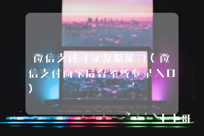 微信支付开放数据能力(微信支付商家后台系统登录入口) 微信支付开放数据能力(微信支付商家后台系统登录入口)