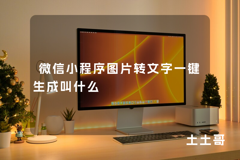 微信小程序图片转文字一键生成叫什么 微信小程序图片转文字一键生成叫什么