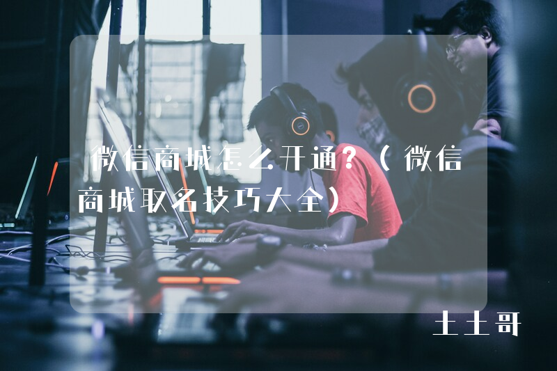 微信商城怎么开通?(微信商城取名技巧大全) 微信商城怎么开通?(微信商城取名技巧大全)