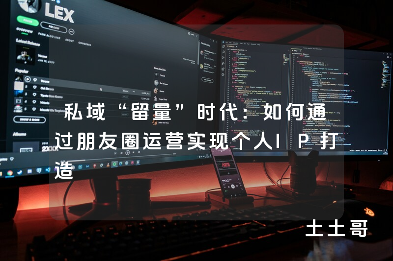 私域“留量”时代:如何通过朋友圈运营实现个人IP打造 私域“留量”时代:如何通过朋友圈运营实现个人IP打造