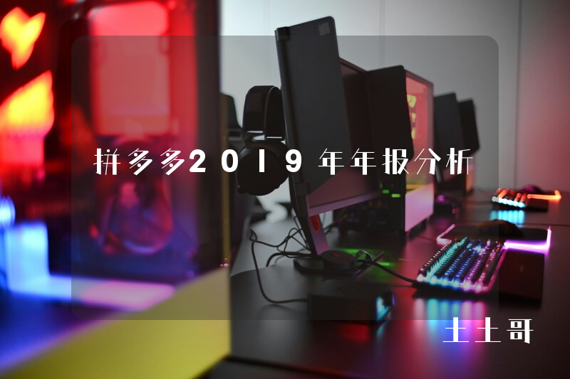 拼多多2019年年报分析 拼多多2019年年报分析