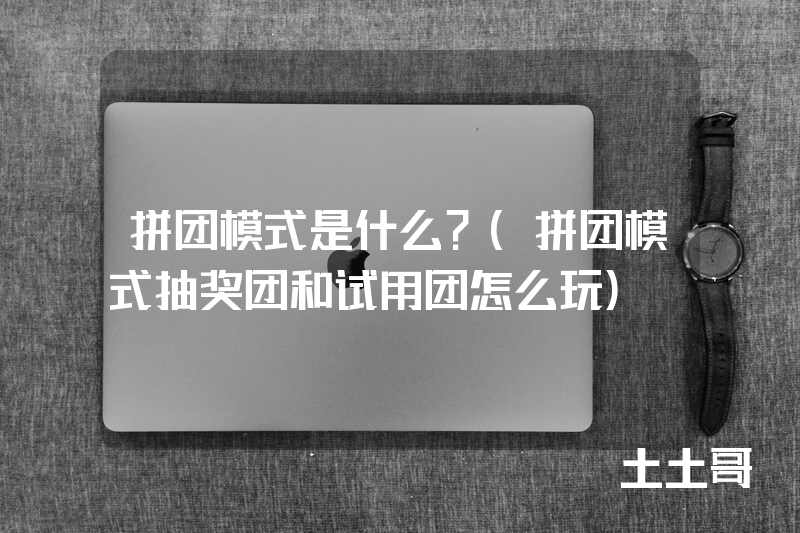 拼团模式是什么?(拼团模式抽奖团和试用团怎么玩) 拼团模式是什么?(拼团模式抽奖团和试用团怎么玩)