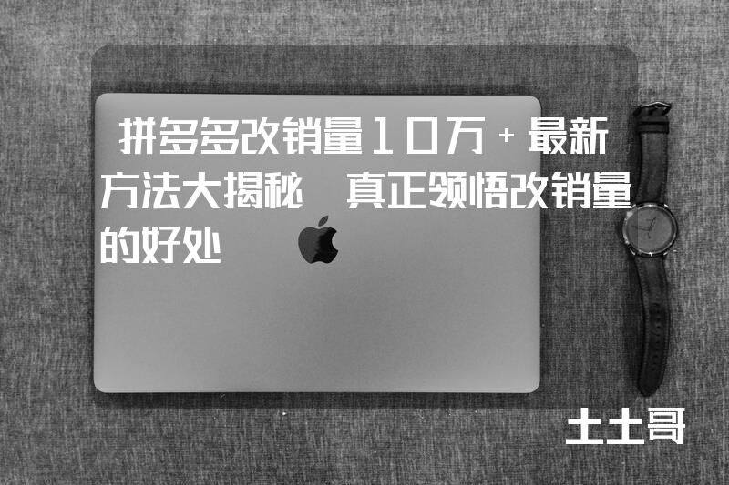 拼多多改销量10万+最新方法大揭秘!真正领悟改销量的好处 拼多多改销量10万+最新方法大揭秘!真正领悟改销量的好处