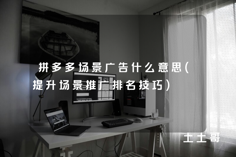 拼多多场景广告什么意思(提升场景推广排名技巧) 拼多多场景广告什么意思(提升场景推广排名技巧)