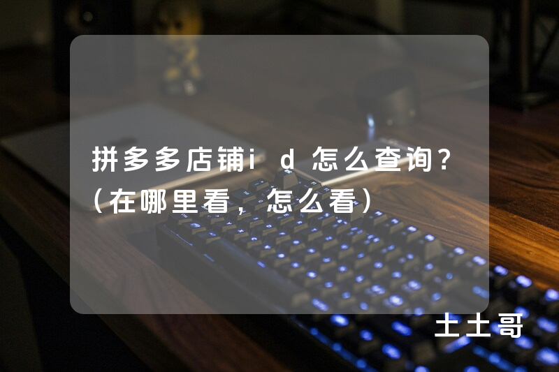 拼多多店铺id怎么查询?(在哪里看,怎么看) 拼多多店铺id怎么查询?(在哪里看,怎么看)