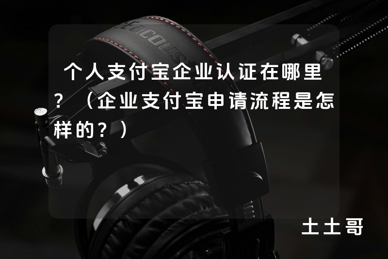 个人支付宝企业认证在哪里?(企业支付宝申请流程是怎样的?) 个人支付宝企业认证在哪里?(企业支付宝申请流程是怎样的?)
