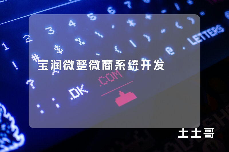 宝润微整微商系统开发