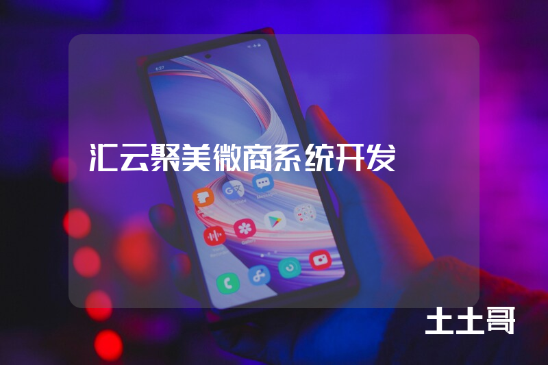 汇云聚美微商系统开发