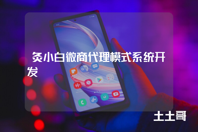灸小白微商代理模式系统开发