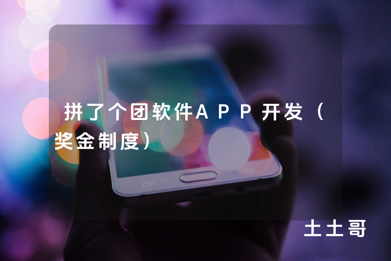 拼了个团软件APP开发（奖金制度）