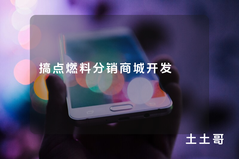 搞点燃料分销商城开发