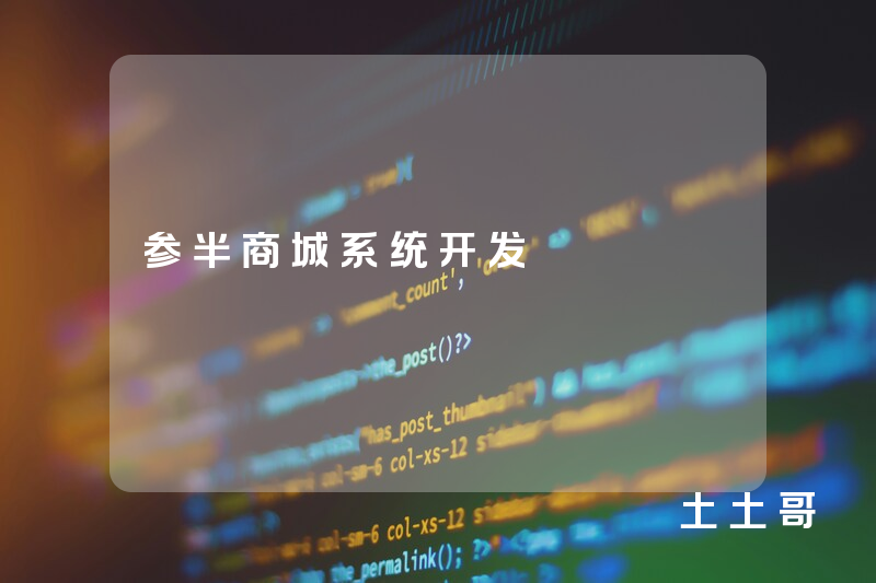 参半商城系统开发