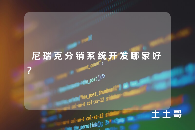 尼瑞克分销系统开发哪家好？