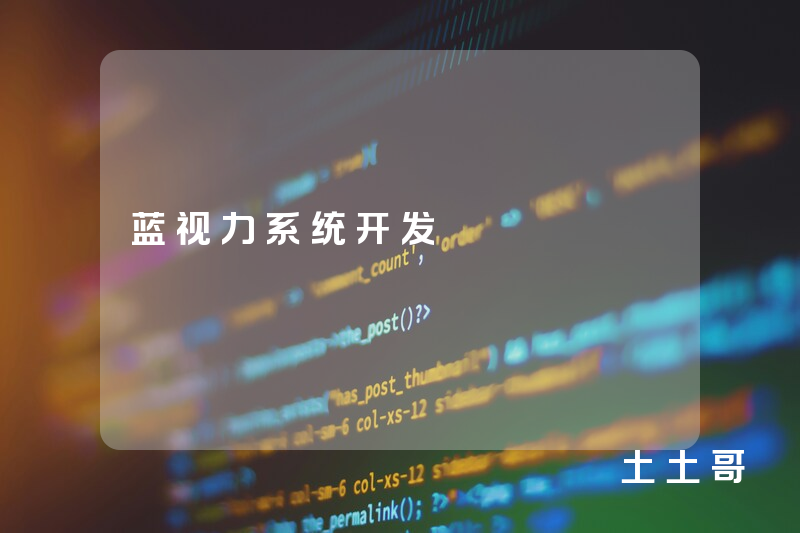 蓝视力系统开发