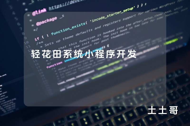 轻花田系统小程序开发