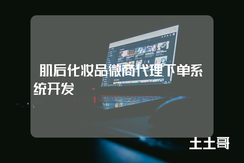 肌后化妆品微商代理下单系统开发