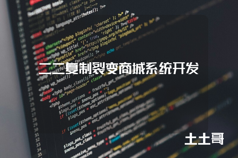 二二复制裂变商城系统开发