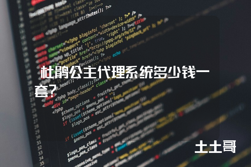 杜鹃公主代理系统多少钱一套？