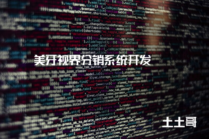 美牙视界分销系统开发