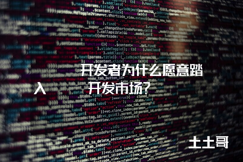 APP开发者为什么愿意踏入APP开发市场？